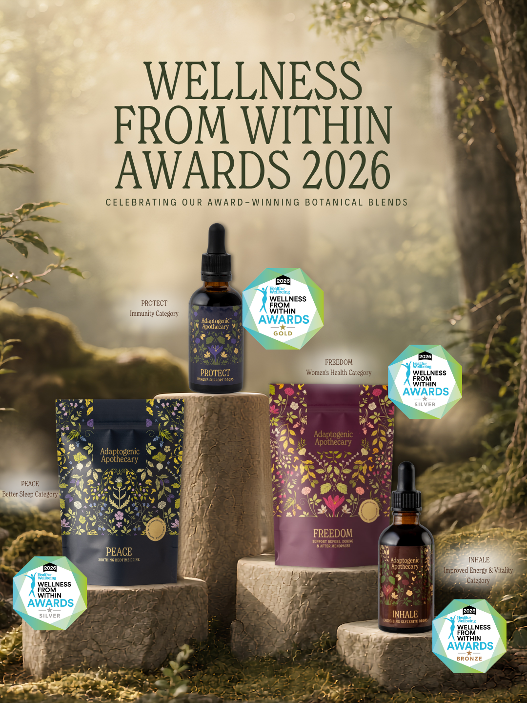 Adaptogenic Apothecary Wins Four Wellness From Within Awards 2026