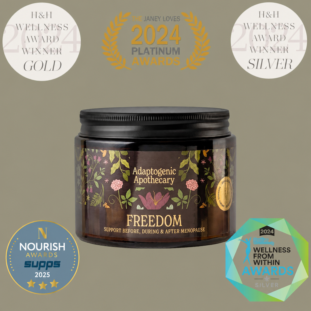 Freedom — Steadier Days Start Here. Herbalist-formulated for peri, menopause &amp; post-menopause