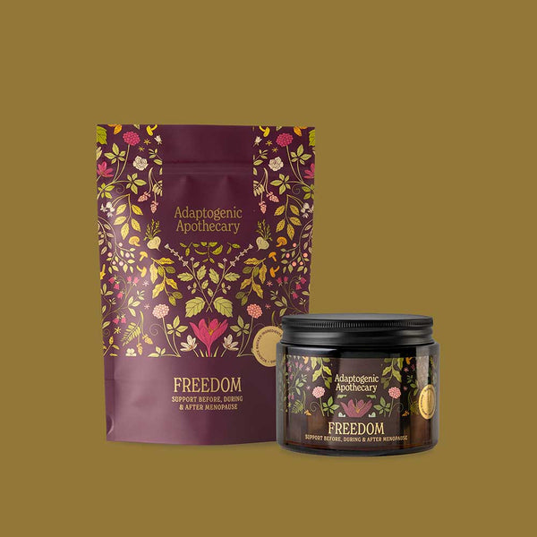 Freedom — Steadier Days Start Here. Herbalist-formulated for peri, menopause & post-menopause